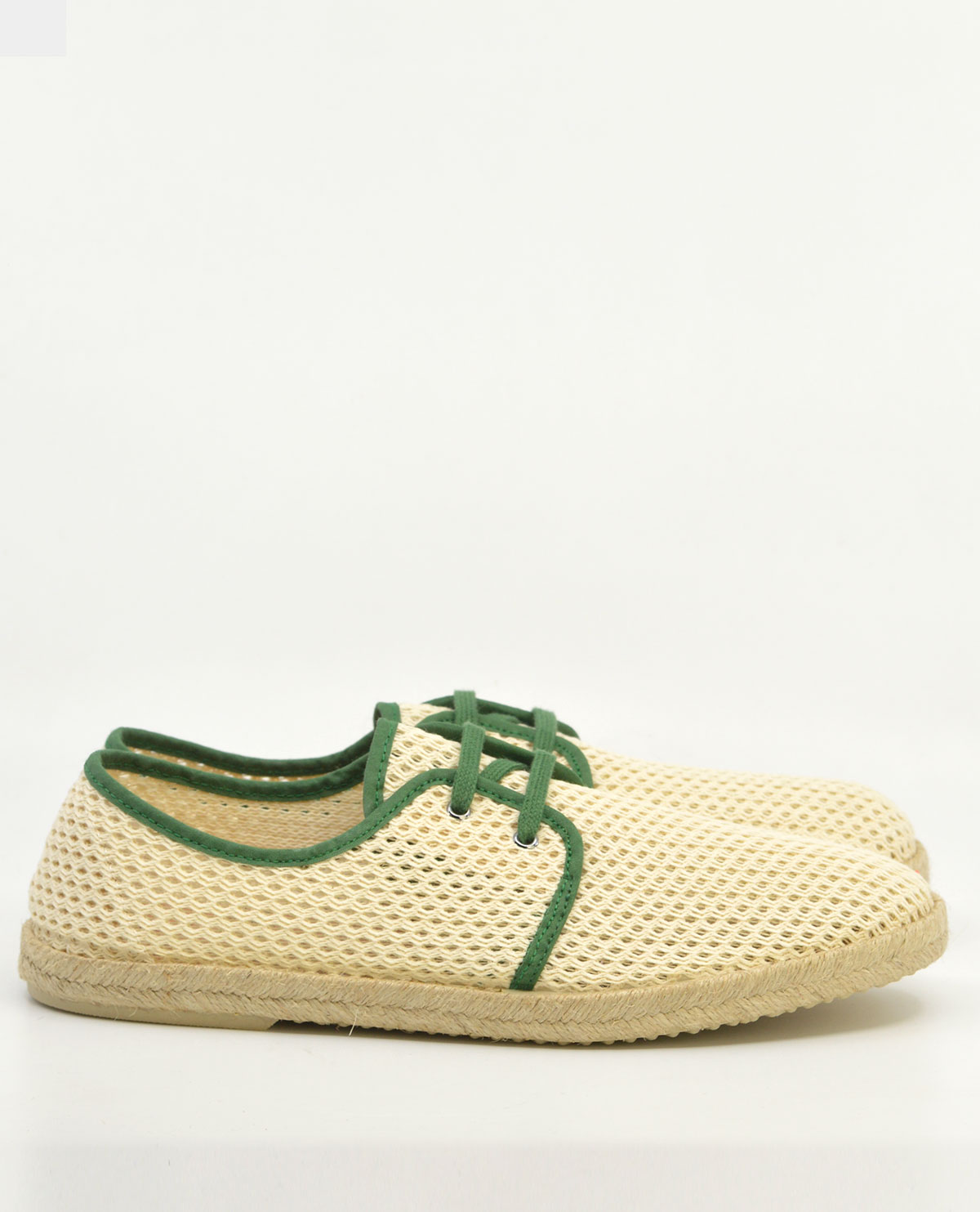 The Paulo Cream Green Canvas – Summer Shoes – Mod Shoes