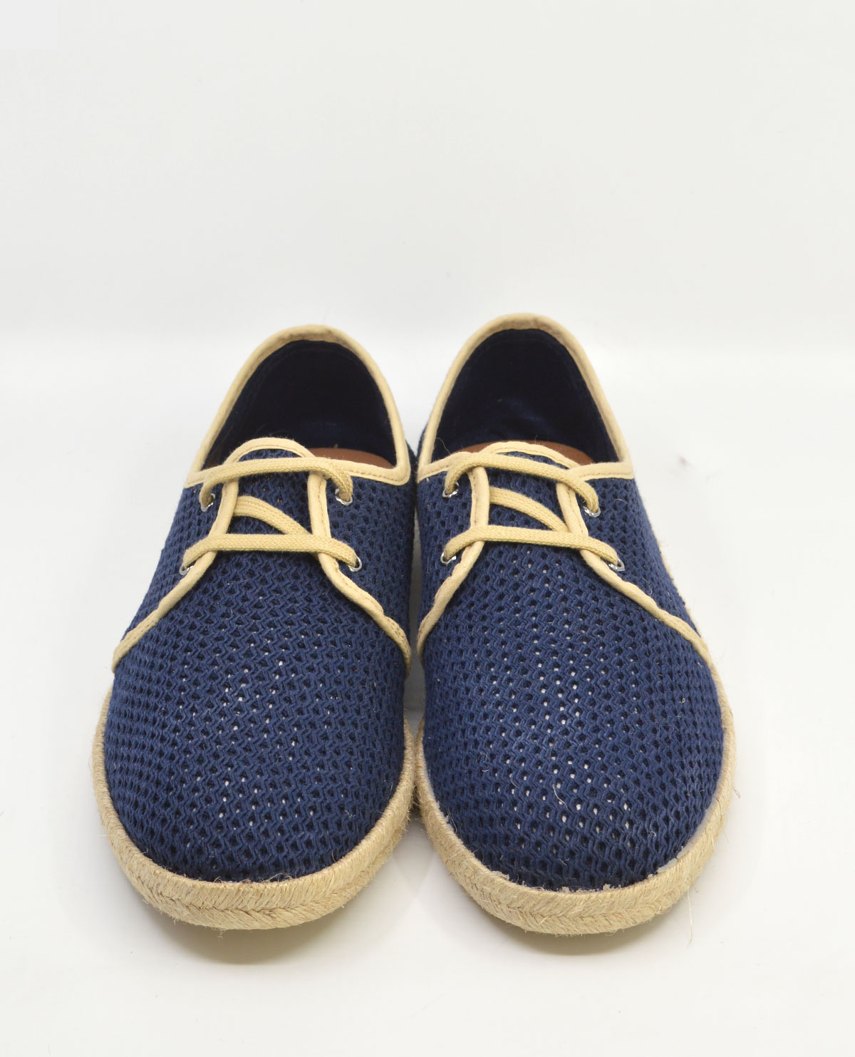 The Paulo Navy Cream Canvas – Summer Shoes – Mod Shoes