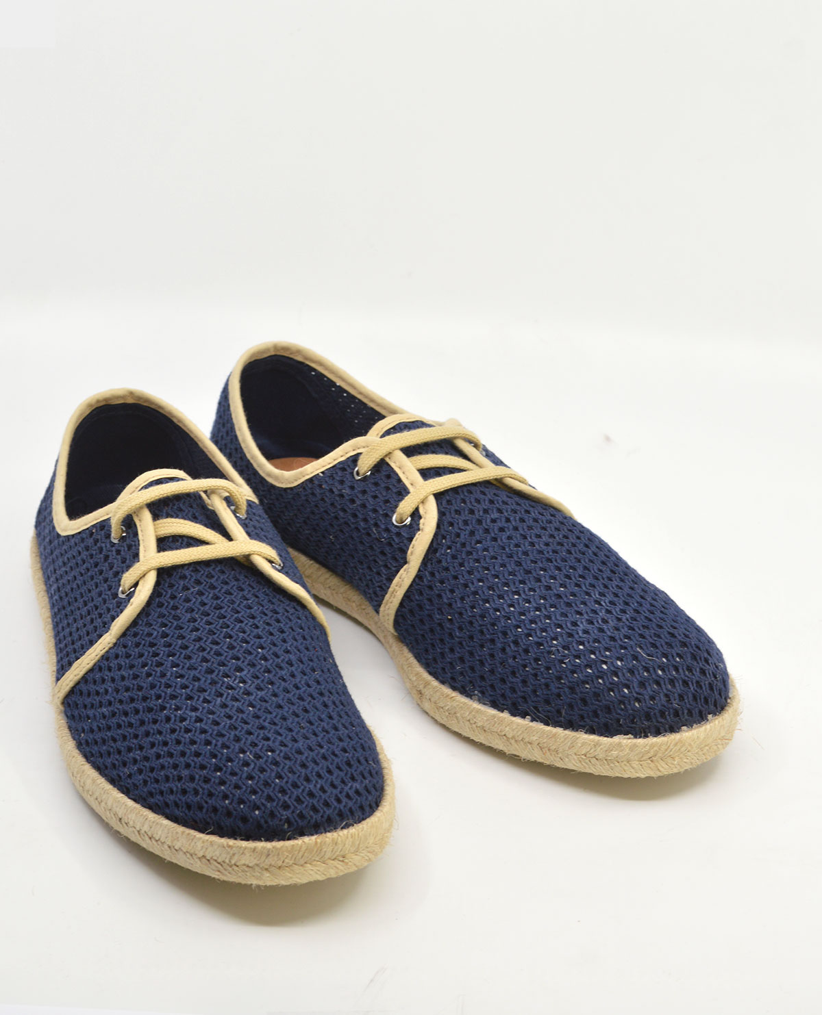 The Paulo Navy Cream Canvas – Summer Shoes – Mod Shoes