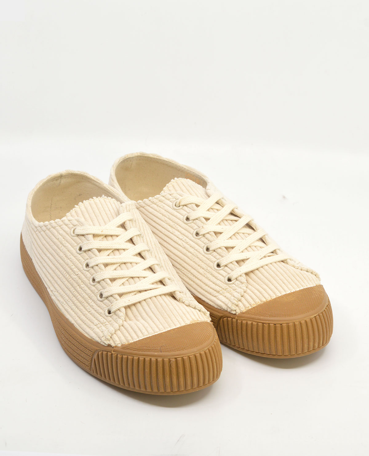 The “Mateo” Shoe In Cream Cord – Mod Shoes