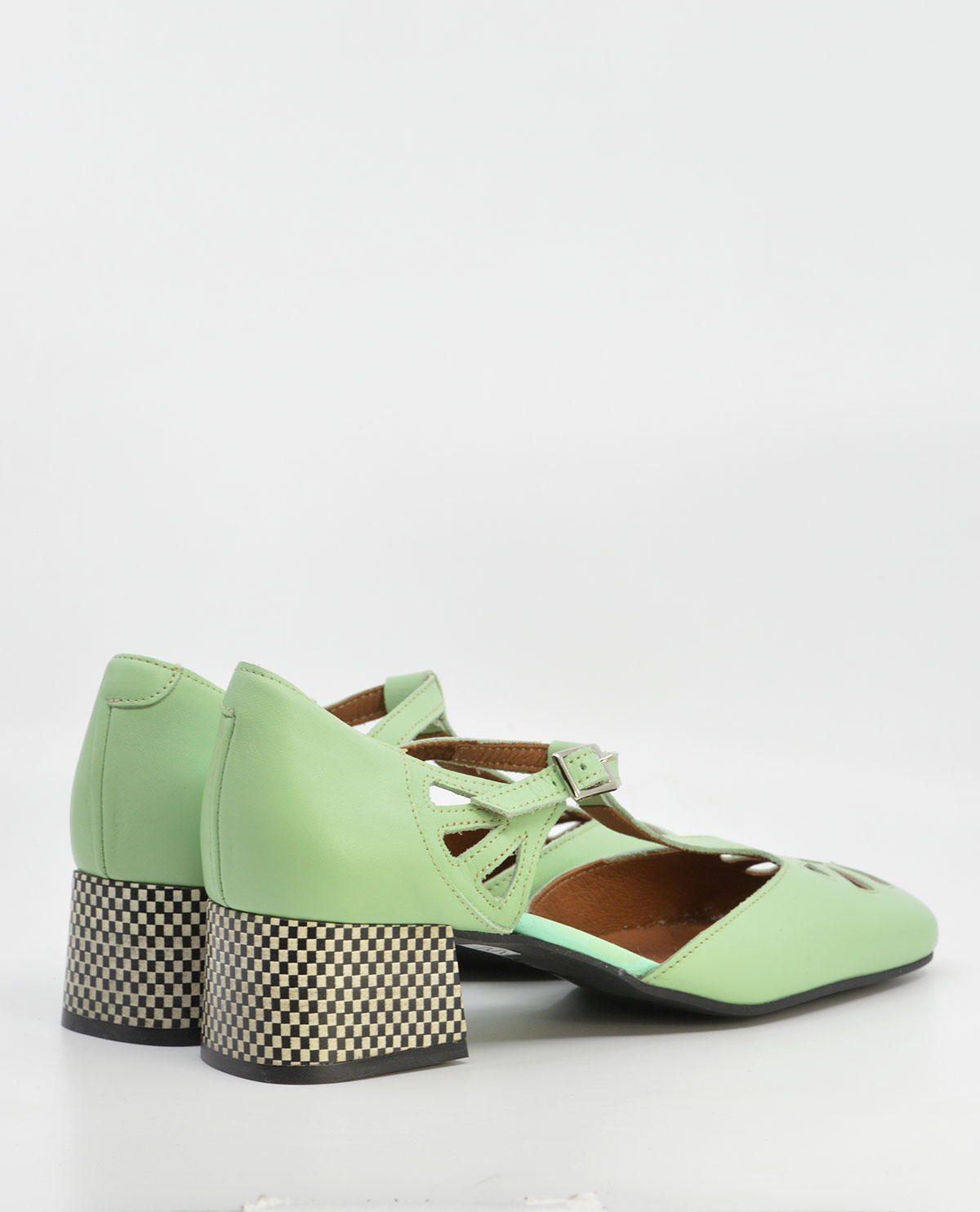 The Zinnia in Aqua Ladies Retro Style Shoe by Mod Shoes Mod Shoes