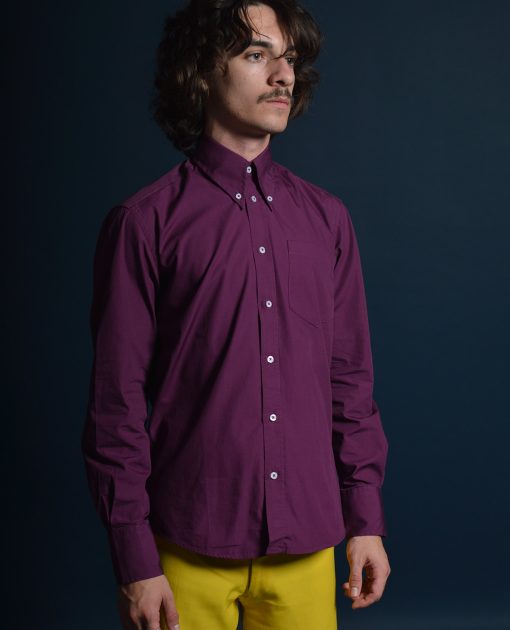 66-Clothing-purple-Shirt-Button-Down-Mod-60s-Style-03