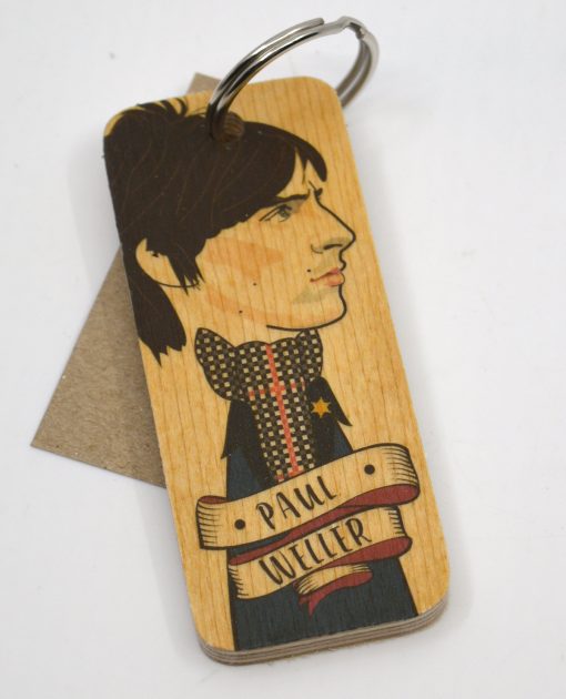 Paul Weller - The Jam Wooden Key Ring - UK Made