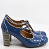 The Dusty in Nautical Blue - Ladies Retro Shoe by Mod Shoes