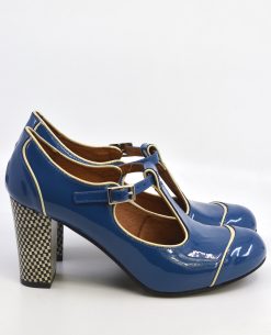 The Dusty in Nautical Blue - Ladies Retro Shoe by Mod Shoes