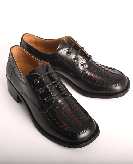 modshoes-the-donna-V2-box-tops-leather-in-black-with-oxblood-weave-03
