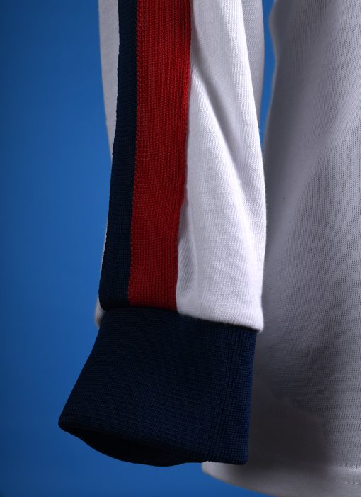 66-Clothing-The-Euro-top-England-Inspired-1970s-Football-in-White-with-Red-Blue-Stripe-13