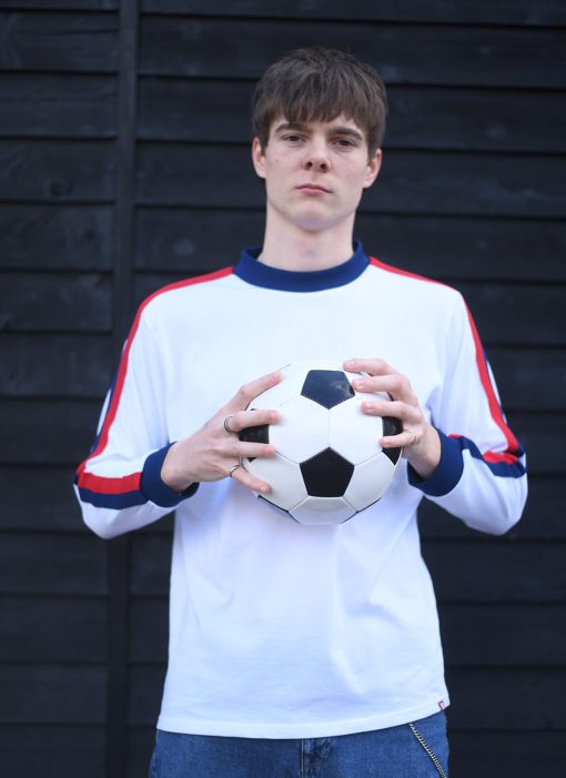 66-Clothing-The-Euro-top-England-Inspired-1970s-Football-in-White-with-Red-Blue-Stripe-20