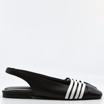 The Eleanor In Black and White - Women's Retro 60's 70's Style Shoes by Mod Shoes Image
