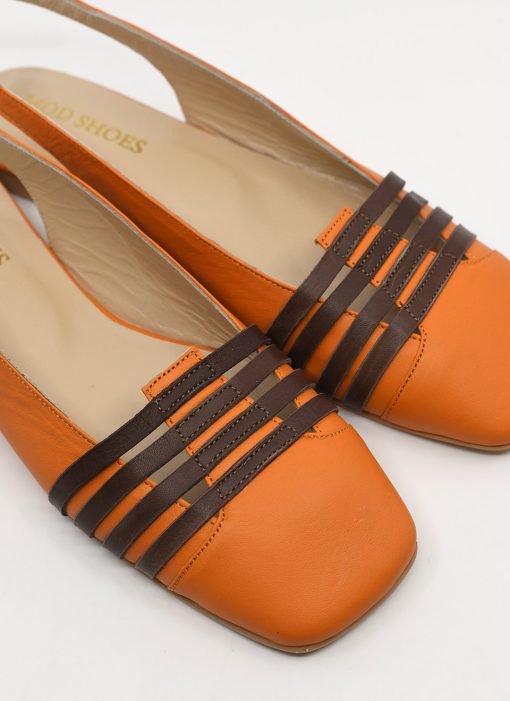 Modshoes-Eleanor-Flat-Womens-Retro-Vinbtage-60s-style-shoes-in-orange-and-brown-leather-02
