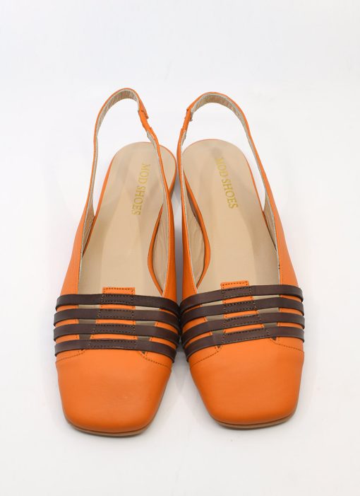 Modshoes-Eleanor-Flat-Womens-Retro-Vinbtage-60s-style-shoes-in-orange-and-brown-leather-06
