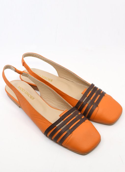 Modshoes-Eleanor-Flat-Womens-Retro-Vinbtage-60s-style-shoes-in-orange-and-brown-leather-07