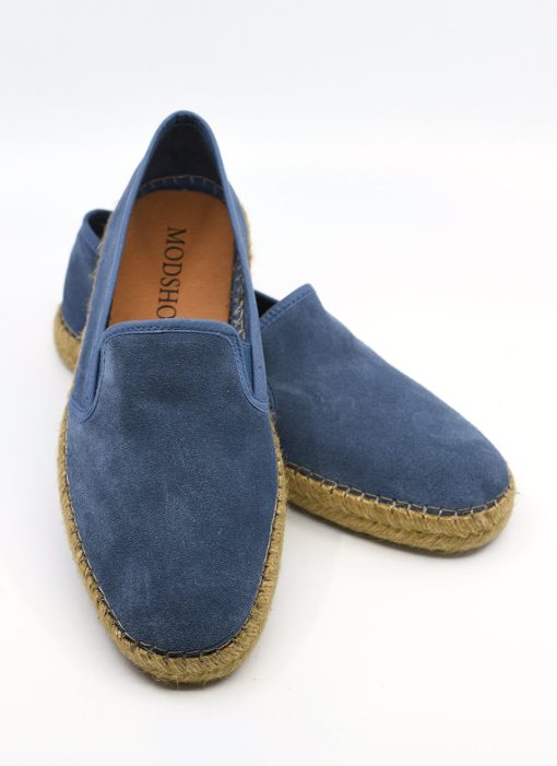 Modshoes-The-Paulo-Slip-On-in-Blue-Suede-Summer-Shoes-04