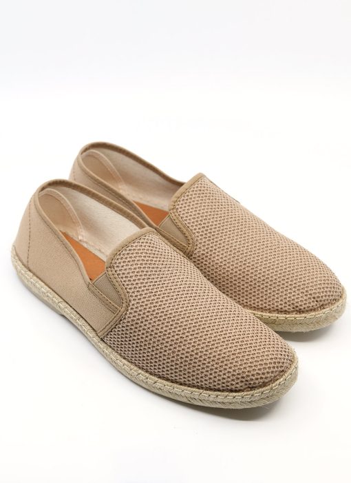 Modshoes-The-Paulo-Slip-On-in-Dark-Cream-Summer-Shoes-01