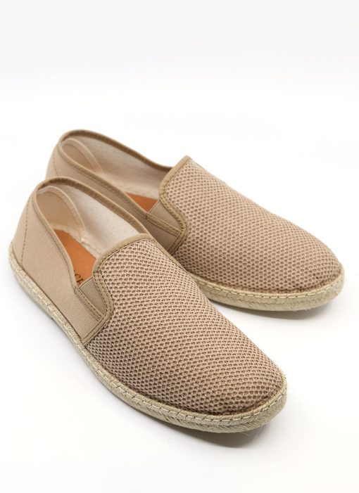 Modshoes-The-Paulo-Slip-On-in-Dark-Cream-Summer-Shoes-02