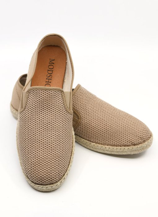 Modshoes-The-Paulo-Slip-On-in-Dark-Cream-Summer-Shoes-04