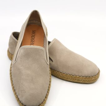 The Paulo Slip On In Stone Suede - Summer Shoes Image