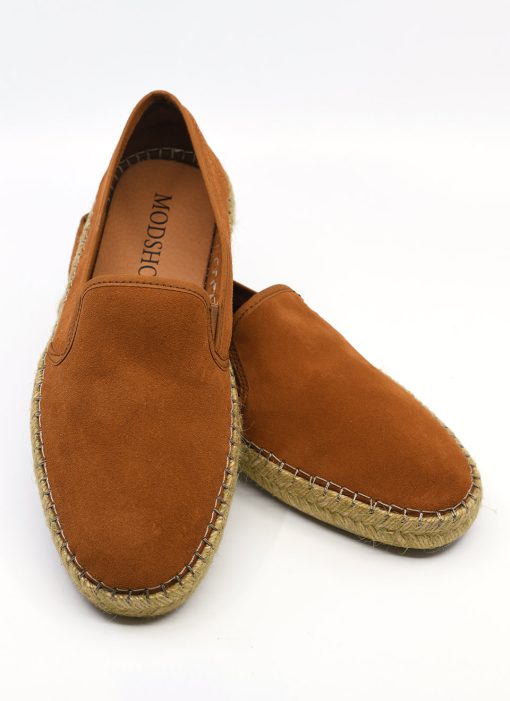Modshoes-The-Paulo-Slip-On-in-Whiskey-Suede-Summer-Shoes-04