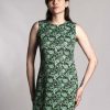 The 'Lucy' Dress in Green Paisley - UK Made 60's Style Mod Dress