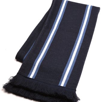 When You're Young Scarf - Navy Stripe - Paul Weller Jam Inspired Image