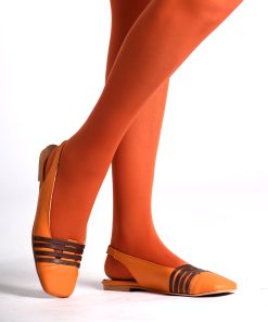 50 Denier Opaque Tights Rust -  vintage retro 60's - 70's style