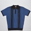 Gabicci Dante Navy - Knitted Short Sleeve Polo