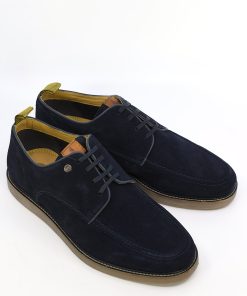 Gabicci Squire Shoes  - Lace Up Shoes In Blue Suede