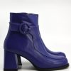 The Jodie Boot In Purple - Women's Retro 60's 70's Style by Mod Shoes