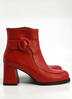 The Jodie Boot In Red - Women's Retro 60's 70's Style by Mod Shoes