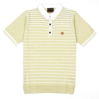 Gabicci Canyon Pistachio Modshoes Exclusive  - Short Sleeve Knitted Polo Image