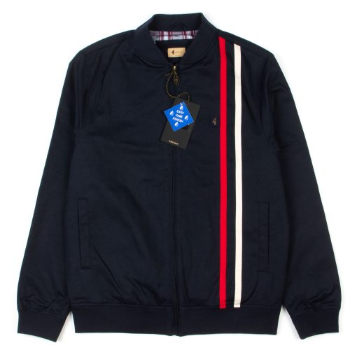 CXLondon-Gabicci-Vintage-SS2025-Mod-80sCasuals---V54GJ10-Griffin-Racing-Style-Harrington-Style-Jacket-in-Navy-01