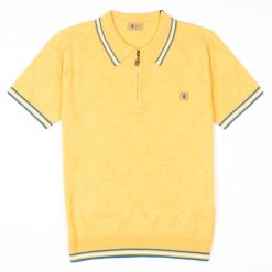 Gabicci - Moore Knit Polo In Pineapple