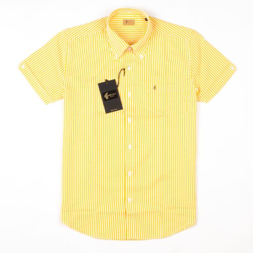 CXLondon-Gabicci-Vintage-SS2025-Mod-80sCasuals---V54GW02-Fraser-Button-Down-Short-Sleeve-Shirt-Pineapple-01