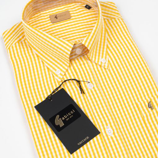 CXLondon-Gabicci-Vintage-SS2025-Mod-80sCasuals---V54GW02-Fraser-Button-Down-Short-Sleeve-Shirt-Pineapple-02