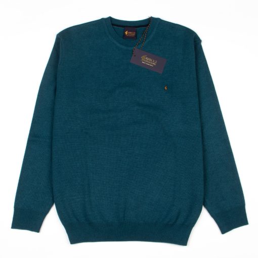 CXLondon-Gabicci-Crew-Neck-Jumper-Wool-Acrylic-teal-01