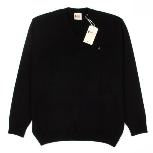CXLondon-Gabicci-Vneck-Jumper-wool-acrylic-black-01