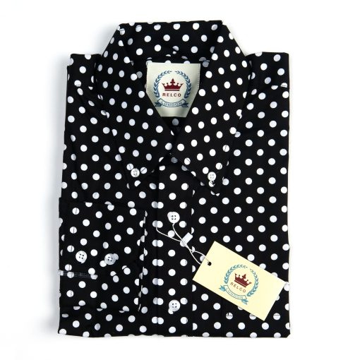 CXLondon-Relco-Black-with-white-spots-mod-60s-style-button-down-shirt-01