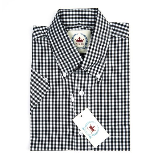 CXLondon-Relco-Button-Down-Shirt--Ska-Skinhead-Gingham-Black-and-white-05