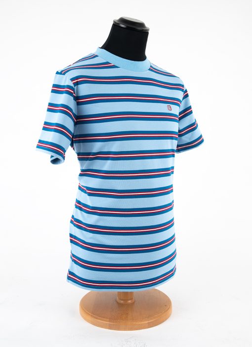 66-Clothing-The-Downing-Surf-Inspired-60S-Stripe-T-shirt-2-Shades-Of-blue-with-red-04