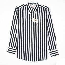 Relco Button-Down Shirt Black & White Stripe Inspired by Terry Hall & The Specials
