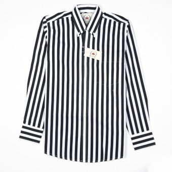 Relco Button-Down Shirt Black & White Stripe Inspired by Terry Hall & The Specials