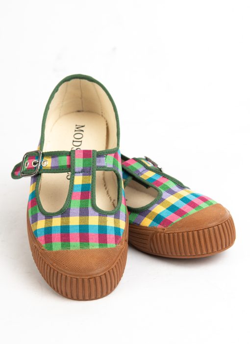modshoes-Rosa-womens-summer-shoes-multi-colour-check-with-rubber-soles-02