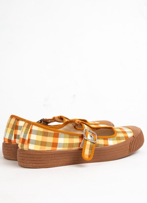 modshoes-Rosa-womens-summer-shoes-orange-colour-check-with-rubber-soles-05