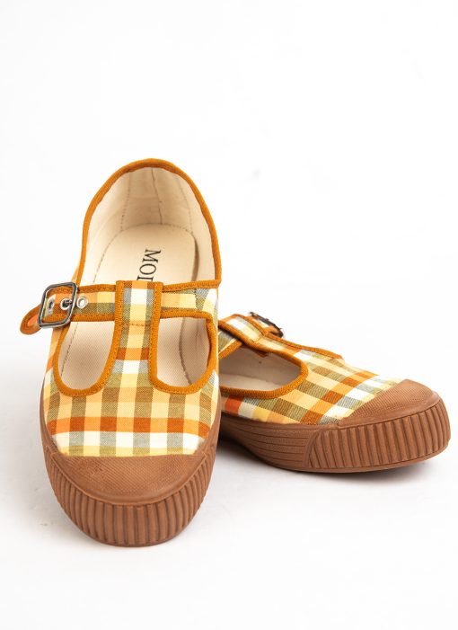 modshoes-Rosa-womens-summer-shoes-orange-colour-check-with-rubber-soles-06