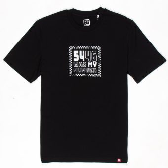 54-46 Was My Number - Black White T-shirt - AceTee by 66 Clothing