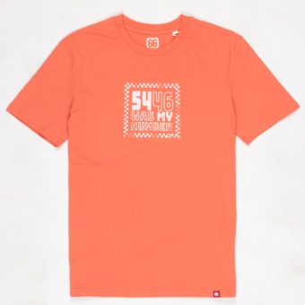 54-46 Was My Number - Pale Orange T-shirt - AceTee by 66 Clothing