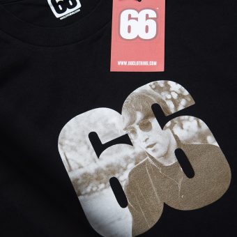 John Lennon 66 - Black T-shirt - AceTee by 66 Clothing