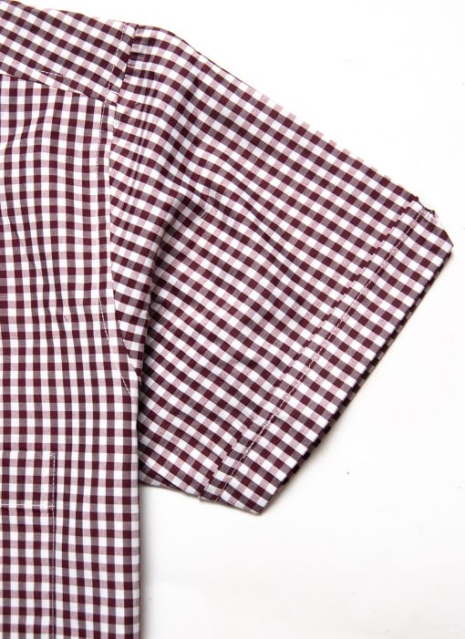CXLondon-Relco-Button-Down-Shirt--Ska-Skinhead-Gingham-Burgundy-Oxblood-and-white-03