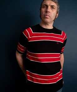 The Black & Red 'Teen Spirit' by 66 Clothing - Striped Knit Top Inspired By Kurt Cobain in Nirvana