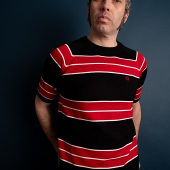 The Black & Red 'Teen Spirit' by 66 Clothing - Striped Knit Top Inspired By Kurt Cobain in Nirvana